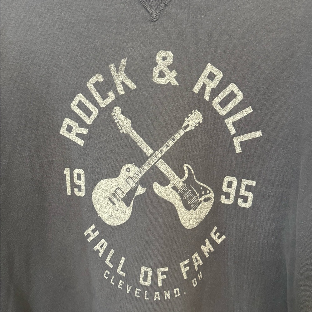 High End Rock & Roll Hall of Fame Crew Sweatshirt Men’s L MINTY - Picture 2 of 5